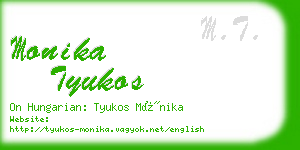 monika tyukos business card